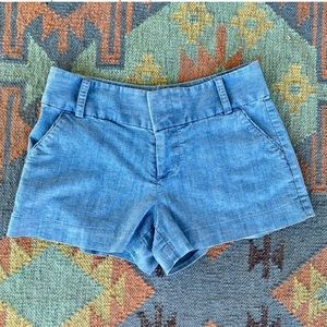 ALICE+OLIVIA CHAMBRAY SHORTS